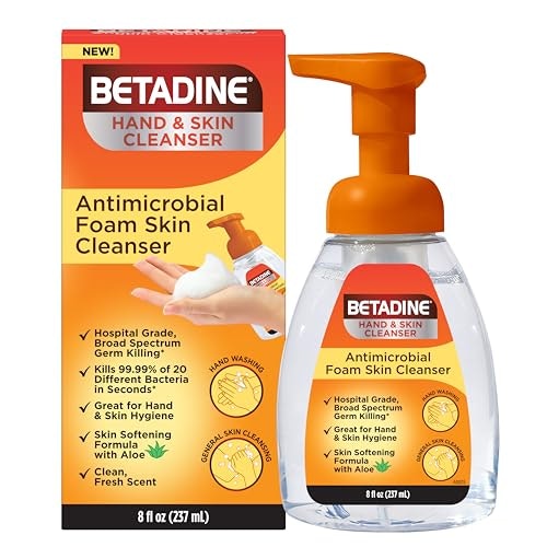 Betadine Antiseptic Cleansing Foam 8-oz.: $9.98 Betadine Antiseptic Cleansing Foam 8-oz.: $9.98
