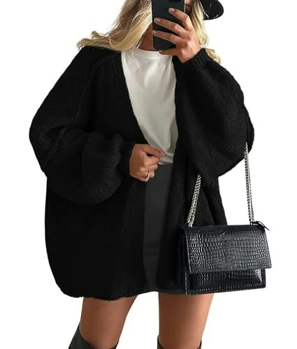 Prettygarden Women's Open Front Oversized Cardigan Sweater: $29.39 Prettygarden Women's Open Front Oversized Cardigan Sweater: $29.39