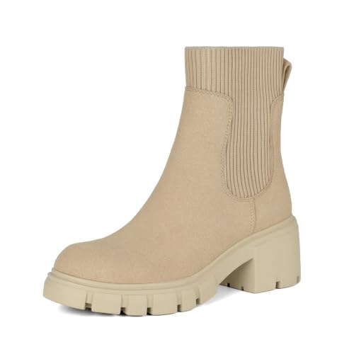Athlefit Women's Platform Chelsea Ankle Boots: $39.98