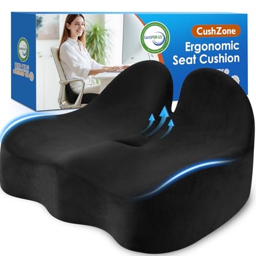 CushZone Ergonomic Sciatica Seat Cushion: $19.95 CushZone Ergonomic Sciatica Seat Cushion: $19.95