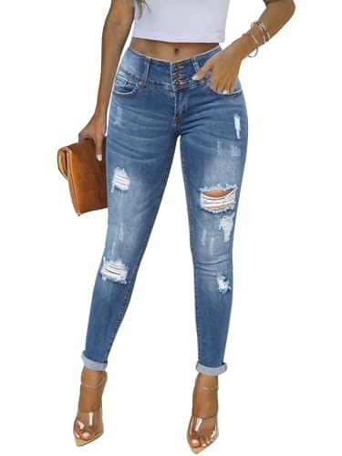 Kunmi Women's Stretchy Distressed Skinny Jeans: $31.44 Kunmi Women's Stretchy Distressed Skinny Jeans: $31.44