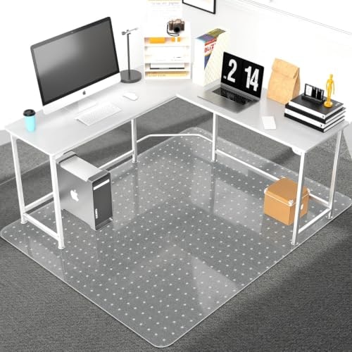 63"x51" Office Chair Mat for Carpeted Floors: $50.99