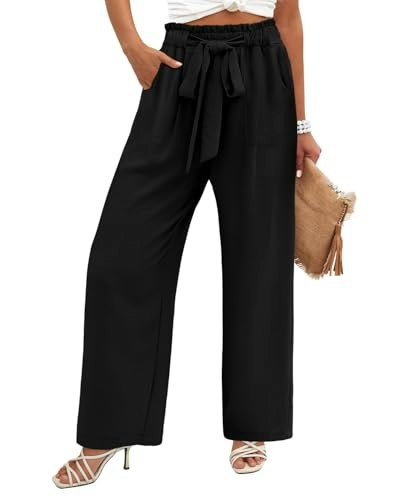 Angerella Women's High-Waisted Wide Leg Palazzo Pants: $25.59 Angerella Women's High-Waisted Wide Leg Palazzo Pants: $25.59