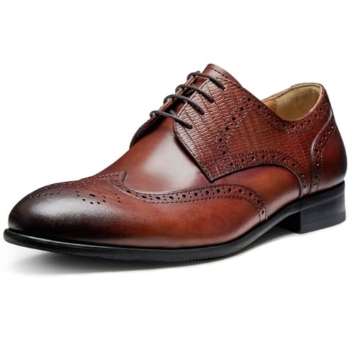 Jepsen Gord Men's Brown Lizard Print Wingtip Derby Dress Shoes: $51.84 Jepsen Gord Men's Brown Lizard Print Wingtip Derby Dress Shoes: $51.84