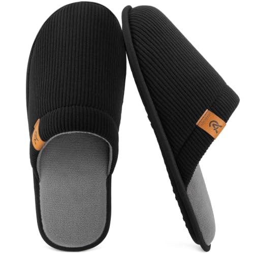 VeraCosy Men's Corduroy House Slippers: $15.29