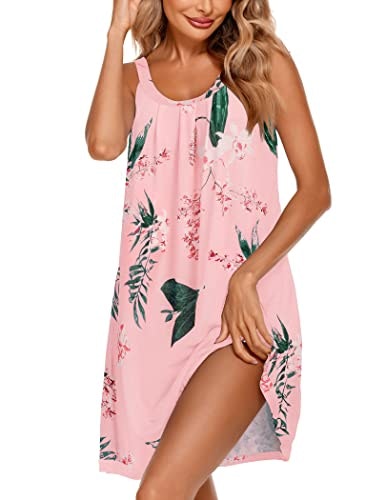 Ekouaer Women's Sleeveless Pleated Scoopneck Nightgown: $12.07 Ekouaer Women's Sleeveless Pleated Scoopneck Nightgown: $12.07
