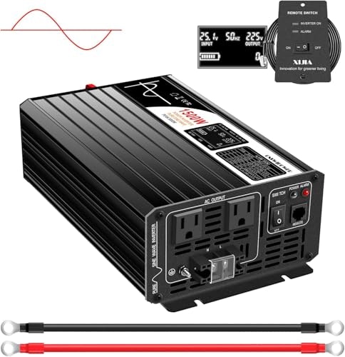 Xijia 1,500W Pure Sine Wave Inverter: $115.99
