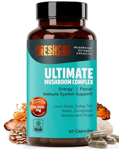 FreshCap Premium Organic Mushroom Supplement 60-Capsule Bottle: $19.99 FreshCap Premium Organic Mushroom Supplement 60-Capsule Bottle: $19.99