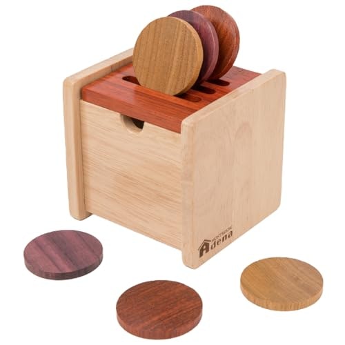 Adena Montessori Wooden Object Permanence Coin Box: $14.41
