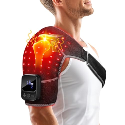 Red Light Therapy Shoulder Wrap with Heat and Massage: $69.99 Red Light Therapy Shoulder Wrap with Heat and Massage: $69.99