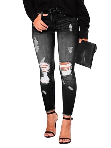 Kunmi Women's Skinny Ripped Stretchy Denim Jeans: $31.44 Kunmi Women's Skinny Ripped Stretchy Denim Jeans: $31.44