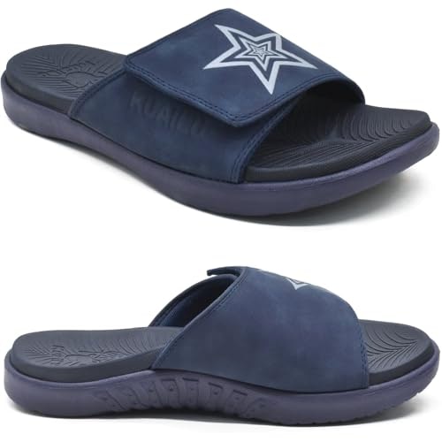 KuaiLu Men's Orthotic Arch Support Athletic Slides: $24.64