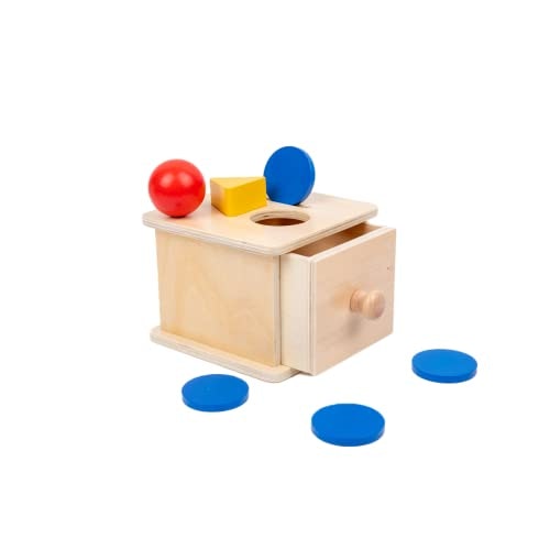 Adena Montessori Wooden Object Permanence Coin Box: $16.98 Adena Montessori Wooden Object Permanence Coin Box: $16.98