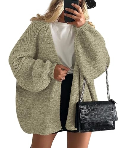 Prettygarden Women's Open Front Oversized Cardigan Sweater: $30.41
