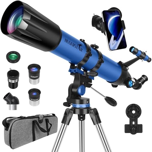 Hugerstar 90mm Aperture 800mm Refractor Telescope: $149.96 Hugerstar 90mm Aperture 800mm Refractor Telescope: $149.96