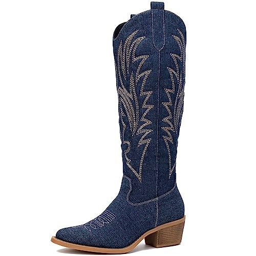 Globalwin Women's Embroidered Knee-High Western Cowboy Boots 7.5M: $35.98 Globalwin Women's Embroidered Knee-High Western Cowboy Boots 7.5M: $35.98
