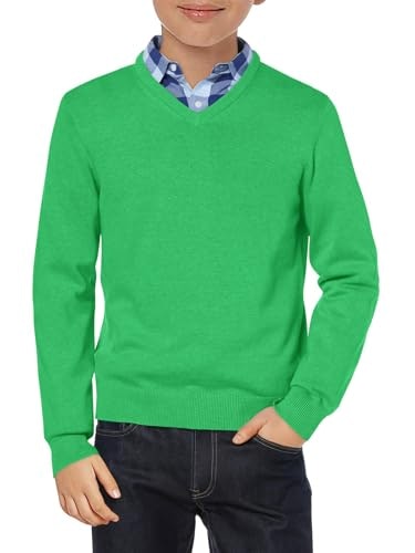 Haloumoning Boys' V-Neck School Uniform Pullover Sweater: $9.67 Haloumoning Boys' V-Neck School Uniform Pullover Sweater: $9.67