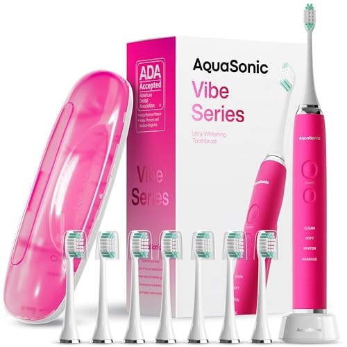Aquasonic Vibe Series Ultra-Whitening Electric Toothbrush 8-Pack: $33.95 Aquasonic Vibe Series Ultra-Whitening Electric Toothbrush 8-Pack: $33.95