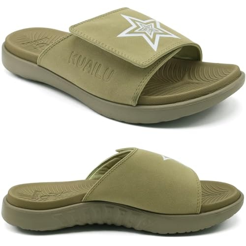 KuaiLu Men's Orthotic Arch Support Athletic Slides: $24.64 KuaiLu Men's Orthotic Arch Support Athletic Slides: $24.64
