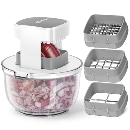 Keouke Multifunctional Vegetable Chopper with 3 Blades: $22.09 Keouke Multifunctional Vegetable Chopper with 3 Blades: $22.09