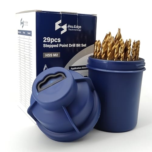 HSS Stepped Point Twist Drill Bit Set 29-Piece: $76.49 HSS Stepped Point Twist Drill Bit Set 29-Piece: $76.49