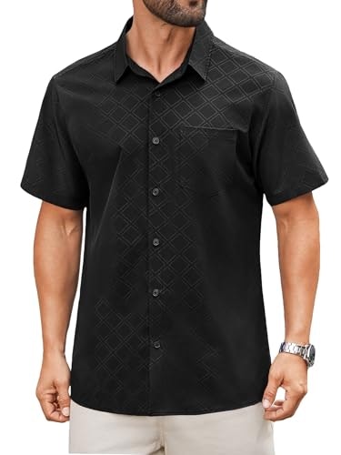 Hardaddy Men's Casual Printed Short Sleeve Button-Down Shirt: $14.44 Hardaddy Men's Casual Printed Short Sleeve Button-Down Shirt: $14.44