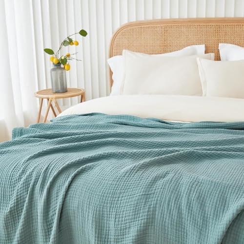 Emme 90" x 90" Queen Muslin Cotton Blanket: $46.66