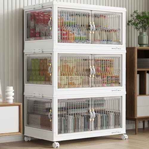 Broview 360-Quart Stackable Storage Bins 3-Pack: $129.98
