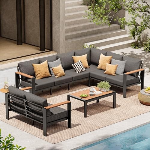 ComfCove 8-Seat Aluminum Outdoor Patio Furniture Set: $799.98 ComfCove 8-Seat Aluminum Outdoor Patio Furniture Set: $799.98