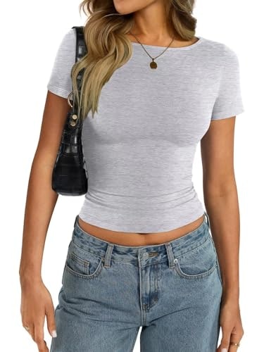 EasyGala Women's Cotton Boat Neck Crop Top: $9.99 EasyGala Women's Cotton Boat Neck Crop Top: $9.99