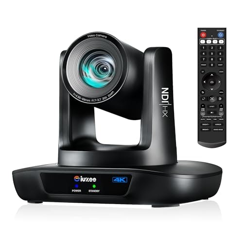 IuZee 4K 20X Optical Zoom AI-Auto Tracking NDI PTZ Camera: $319