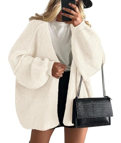 Prettygarden Women's Open Front Oversized Cardigan Sweater: $29.39 Prettygarden Women's Open Front Oversized Cardigan Sweater: $29.39