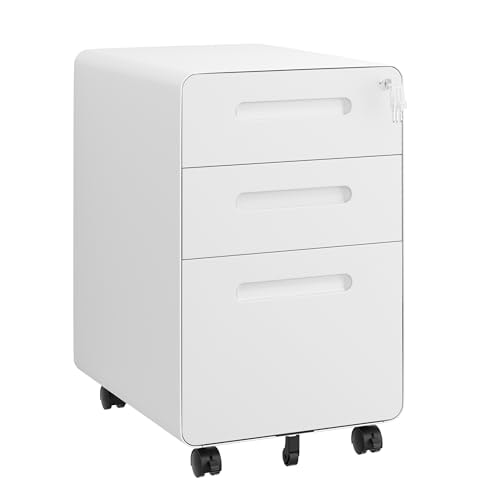 Lvsteel 3-Drawer Mobile File Cabinet: $152.99