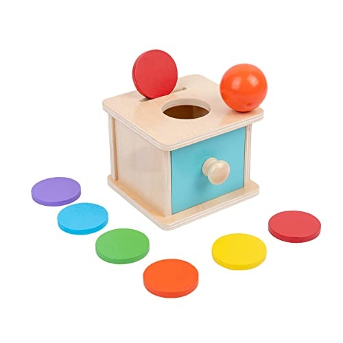 Adena Montessori Blue Wooden Coin Box Object Permanence Toy: $14.43 Adena Montessori Blue Wooden Coin Box Object Permanence Toy: $14.43