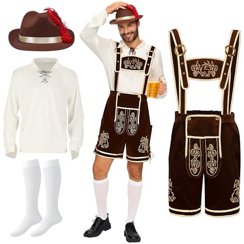 Men's Oktoberfest Lederhosen Costume Set: $33.99