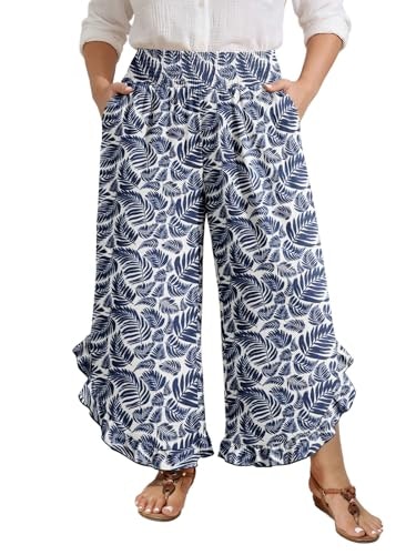 Feiersi Women's Plus Size Wide Leg Palazzo Pants: $19.99 Feiersi Women's Plus Size Wide Leg Palazzo Pants: $19.99