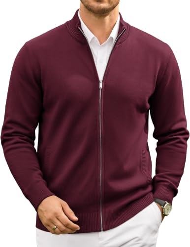 Coofandy Men's Full Zip Knitted Cardigan: $30.59 Coofandy Men's Full Zip Knitted Cardigan: $30.59
