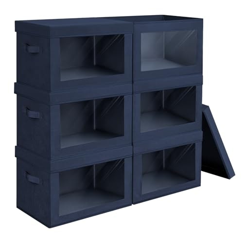 Homsorout 14-Inch Fabric Storage Bins with Lids 6-Pack: $41.64 Homsorout 14-Inch Fabric Storage Bins with Lids 6-Pack: $41.64