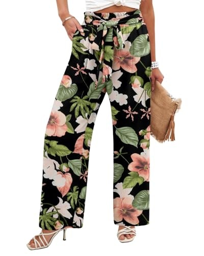 Angerella Women's High-Waisted Floral Palazzo Pants: $25.58 Angerella Women's High-Waisted Floral Palazzo Pants: $25.58