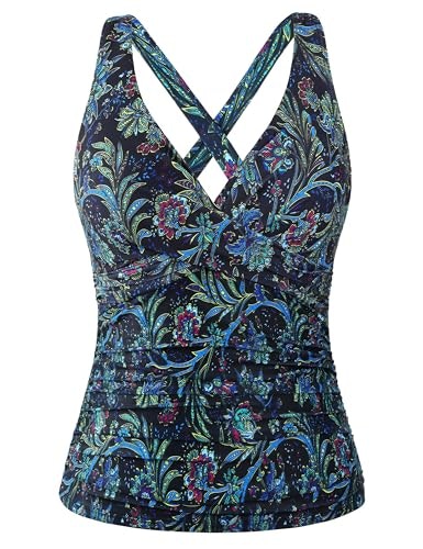 Hilor Women's Underwire V-Neck Tankini Top: $30.59 Hilor Women's Underwire V-Neck Tankini Top: $30.59