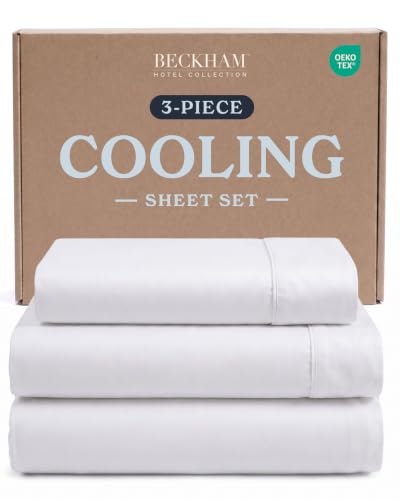 Beckham Hotel Collection Twin 3-Piece Cooling Sheet Set: $54.98