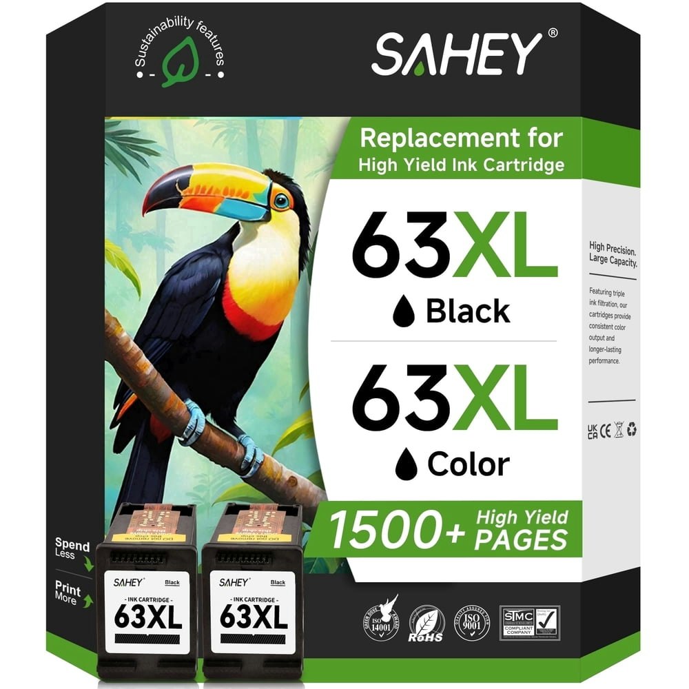 HP 63XL Black Ink Cartridge 2-Pack: $25.51