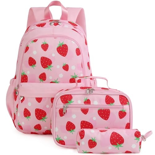 Unineovo Strawberry Backpack Set: $23.89