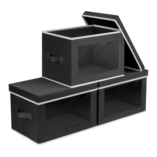 Homsorout Fabric Storage Bins with Lids 3-Pack: $16.99 Homsorout Fabric Storage Bins with Lids 3-Pack: $16.99
