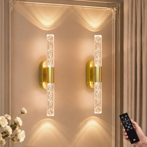 Qoolighten Battery Operated Crystal Wall Sconce 2-Pack: $49.99 Qoolighten Battery Operated Crystal Wall Sconce 2-Pack: $49.99