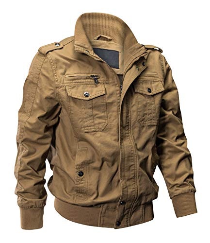 Eklentson Men's Military Flight Jacket: $47.58 Eklentson Men's Military Flight Jacket: $47.58