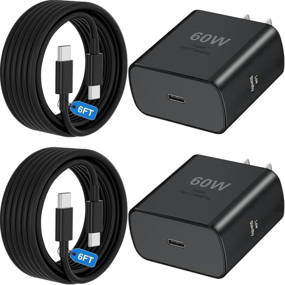 60W USB-C Wall Charger and 6-Foot Cable: $20.48 60W USB-C Wall Charger and 6-Foot Cable: $20.48