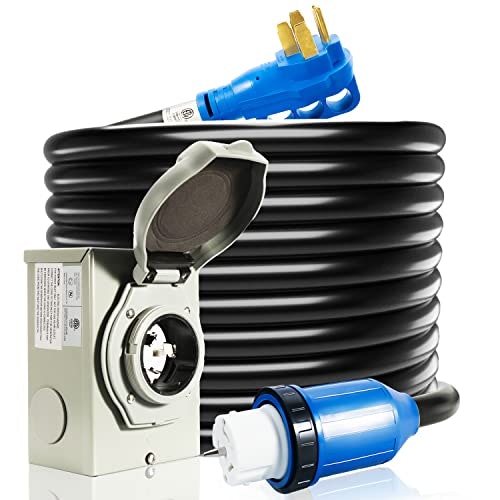 Mulmart 50-Amp 15-Foot Generator Power Cord and Inlet Box: $116.44 Mulmart 50-Amp 15-Foot Generator Power Cord and Inlet Box: $116.44