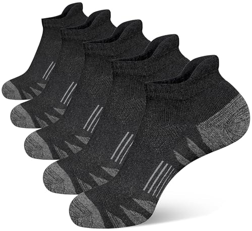 Heyoboy Men's Cushioned Athletic Running Ankle Socks 5-Pack: $16.94 Heyoboy Men's Cushioned Athletic Running Ankle Socks 5-Pack: $16.94