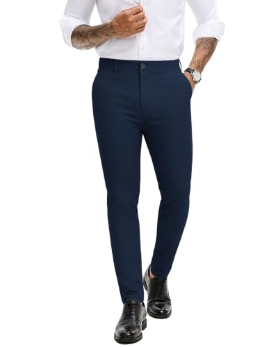 ZKMAN Men's Slim Fit Stretch Dress Pants: $30.09